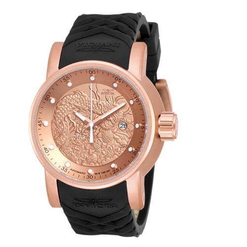 Relógio Masculino Invicta Modelo 18181 S1 Rally Automático Rose Dourado - a Prova D'água