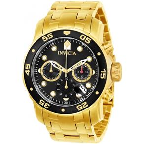 Relógio Masculino Invicta Modelo 21922 48MM - a Prova D` Água / Banhado a Ouro