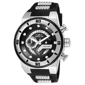 Relógio Masculino Invicta Modelo 24221 S1 Rally - a Prova D` Água - Preto/Prata