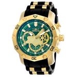 Relógio Masculino Invicta Modelo 23425 Pro Diver Multifunção Verde - a Prova D'água