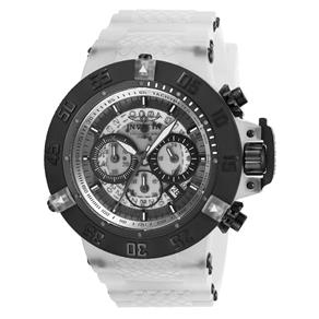 Relógio Masculino Invicta Modelo 24360 Subaqua Multifunção Branco, Transparent - a Prova D`água - Branco