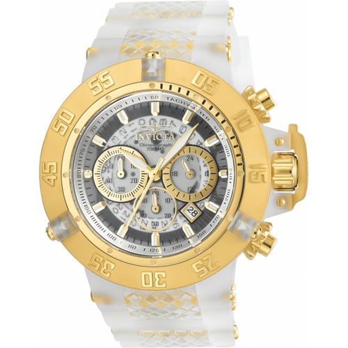 Relógio Masculino Invicta Modelo 24361 a Prova D` Água / Detalhes Folheado a Ouro