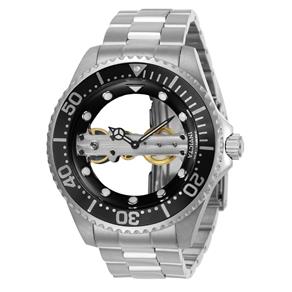 Relógio Masculino Invicta Modelo 24692 Pro Diver Mecânico Multifunção Preto - a Prova D`água - Prata