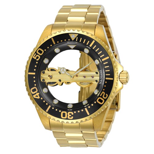 Relógio Masculino Invicta Modelo 24694 Pro Diver Mecânico Multifunção Preto - a Prova D'água