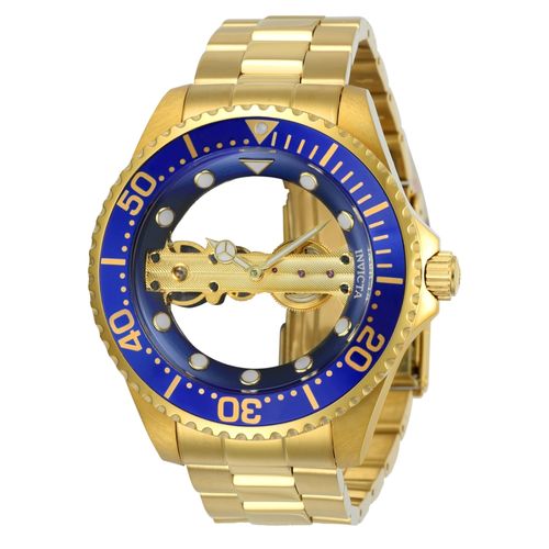 Relógio Masculino Invicta Modelo 24695 Pro Diver Mecânico Multifunção Azul - a Prova D'água