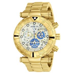 Relógio Masculino Invicta Modelo 24989 Subaqua Dourado, Prata - a Prova D`água - Dourado