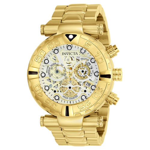 Relógio Masculino Invicta Modelo 24990 Subaqua Prata, Dourado - a Prova D'água