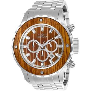 Relógio Masculino Invicta Modelo 25071 Subaqua Marrom Wood - à Prova D`água