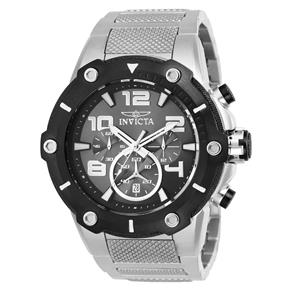 Relógio Masculino Invicta Modelo 25134 Speedway Cinza - a Prova D`água - Prata