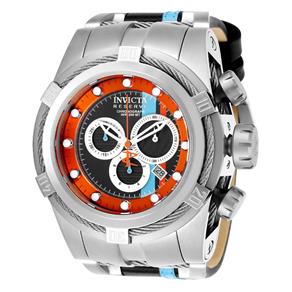 Relógio Masculino Invicta Modelo 25424 Reserve Preto, Laranja, Ocean Azul - à Prova D`água