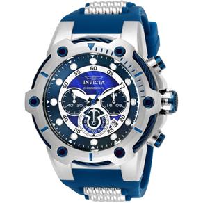 Relógio Masculino Invicta Modelo 25465 Bolt - a Prova D` Água - Azul/Prata