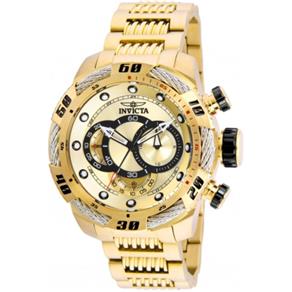 Relógio Masculino Invicta Modelo 25482 - Detalhes Banhado a Ouro