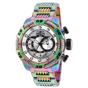 Relógio Masculino Invicta Modelo 25485 Speedway Multifunção Platinum - a Prova D`água - Rainbow