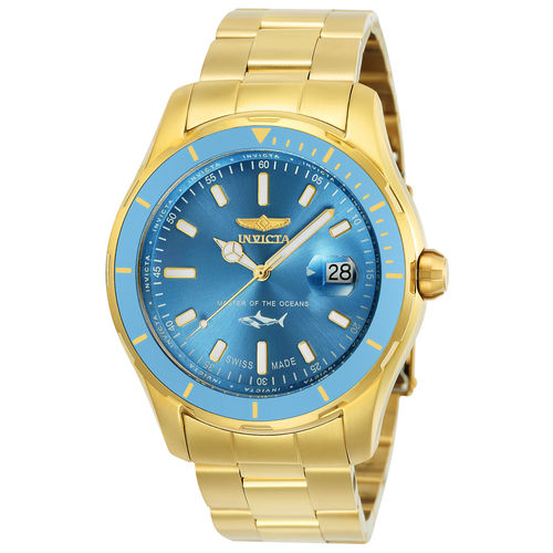 Relógio Masculino Invicta Modelo 25813 Pro Diver Metallic Azul - a Prova D'água