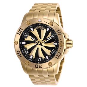 Relógio Masculino Invicta Modelo 25850 Speedway Automático Dourado, Preto - a Prova D`água - Dourado