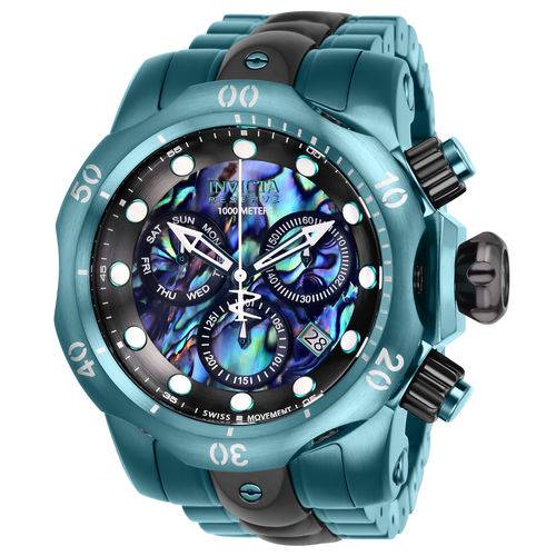 Relógio Masculino Invicta Modelo 25916 Reserve Azul, Verde, Preto - a Prova D'água