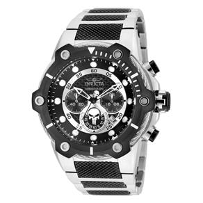 Relógio Masculino Invicta Modelo 25983 Marvel - a Prova D` Água - Preto/Prata