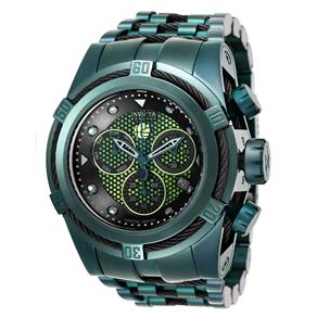 Relógio Masculino Invicta Modelo 26013 Marvel Multifunção Preto, Verde - à Prova D`água