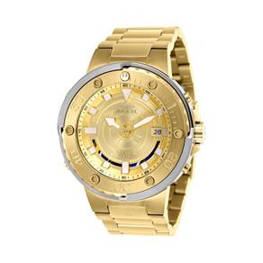 Relógio Masculino Invicta Modelo 26114 Star Wars Automático Multifunção Dourado - a Prova D`água