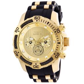 Relógio Masculino Invicta Modelo 26179 Star Wars Multifunção Dourado - a Prova D`água - Preto/Dourado