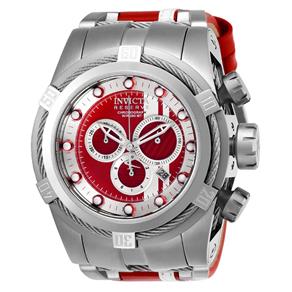 Relógio Masculino Invicta Modelo 26468 Reserve Red, Branco, Prata - à Prova D`água