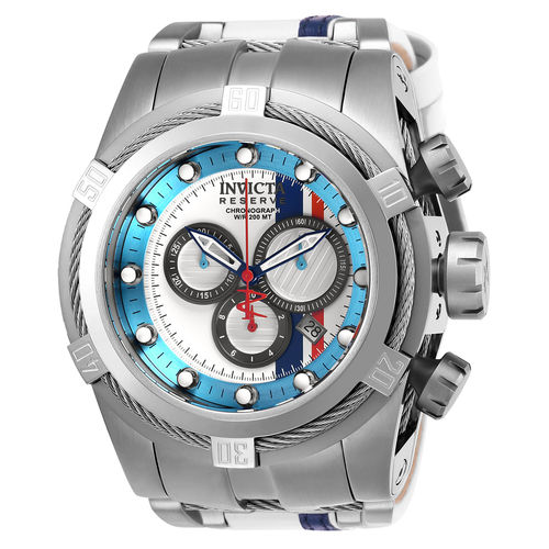 Relógio Masculino Invicta Modelo 26469 Reserve Branco, Gunmetal, Light Azul - a Prova D'água