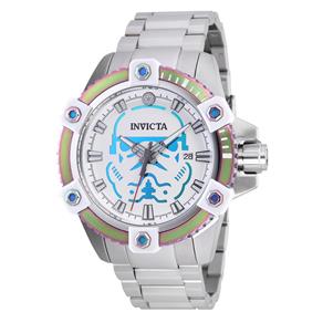 Relógio Masculino Invicta Modelo 26555 Star Wars Automático Branco, Iridescent - à Prova D`água