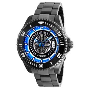 Relógio Masculino Invicta Modelo 26559 Star Wars Automático Multifunção Azul - a Prova D`água - Gun Metal