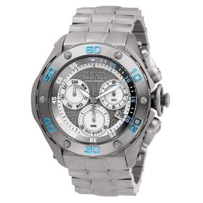 Relógio Masculino Invicta Modelo 26573 Reserve Prata, Cinza, Azul - a Prova D`água - Titanium
