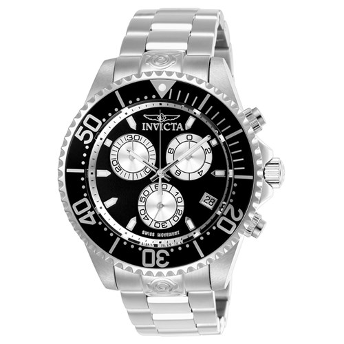 Relógio Masculino Invicta Modelo 26846 Pro Diver Preto, Prata - a Prova D'água