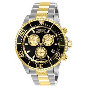 Relógio Masculino Invicta Modelo 26850 Pro Diver - a Prova D`água - a Prova D`água - Dourado/Prata