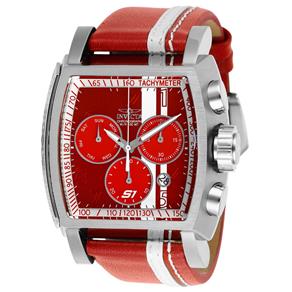 Relógio Masculino Invicta Modelo 26393 S1 Rally Red, Branco - à Prova D`água