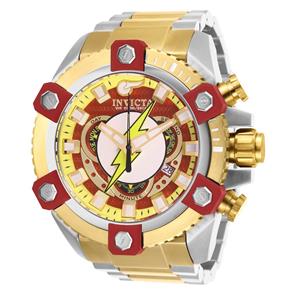 Relógio Masculino Invicta Modelo 26911 Dc Comics Red - a Prova D`água - Dourado/Prata