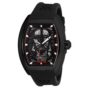 Relógio Masculino Invicta Modelo 26942 Star Wars Automático Preto, Gunmetal - à Prova D`água