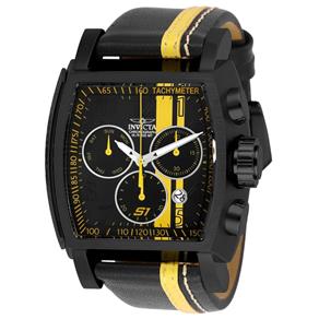 Relógio Masculino Invicta Modelo 26397 S1 Rally Preto, Amarelo - a Prova D`Água