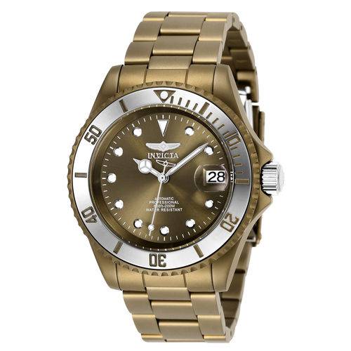 Relógio Masculino Invicta Modelo 27549 Pro Diver Automático Khaki - a Prova D'água