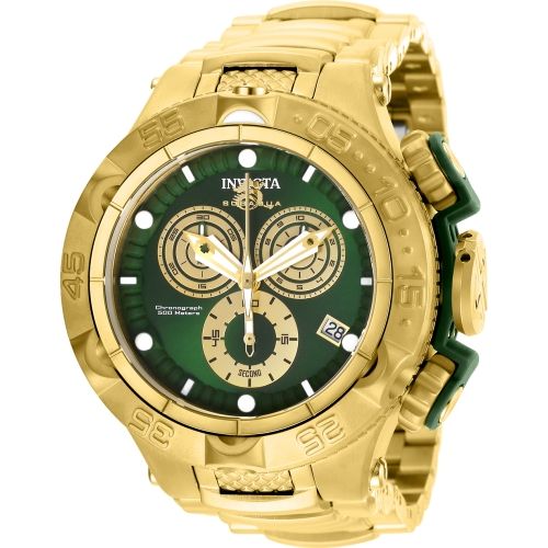 Relógio Masculino Invicta Modelo 27675 Subaqua Verde, Dourado - a Prova D'água
