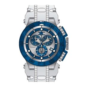 Relógio Masculino Invicta Modelo 27689 Subaqua Prata, Azul - a Prova D`água - Branco