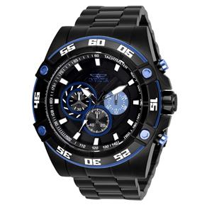 Relógio Masculino Invicta Modelo 28022 Speedway Preto, Azul - a Prova D`água - Preto