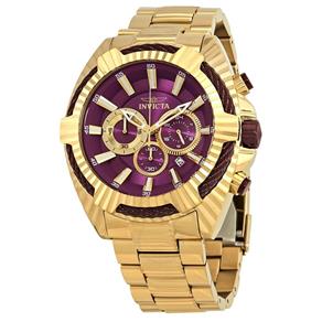 Relógio Masculino Invicta Modelo 28044 Bolt Dourado, Red - a Prova D`água - Dourado