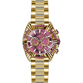 Relógio Masculino Invicta Modelo 28044 Bolt Dourado, Red - à Prova D`água