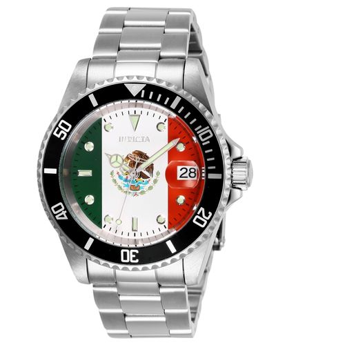 Relógio Masculino Invicta Modelo 28702 Pro Diver Automático Red, Branco, Verde - a Prova D'água