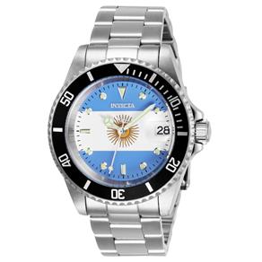 Relógio Masculino Invicta Modelo 28700 Pro Diver Automático Argentina Flag - a Prova D`água