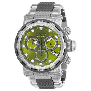 Relógio Masculino Invicta Modelo 23989 Specialty Olive Verde Dial Watch - Gun Metal/Prata