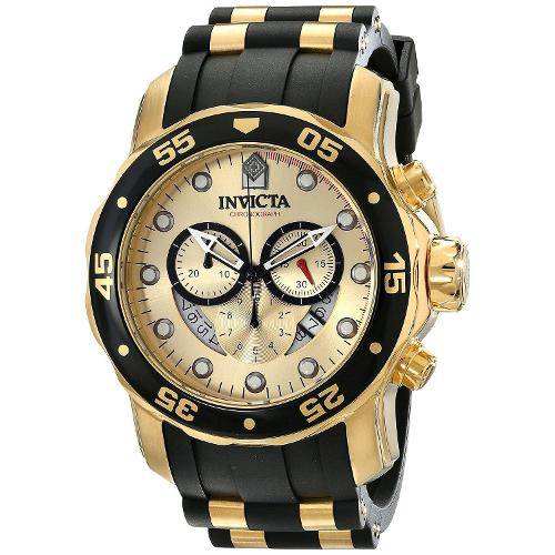 Relógio Masculino Invicta Pro Diver 17566 48mm Dourado