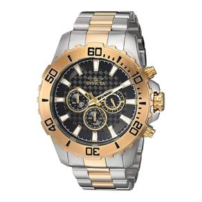 Relógio Masculino Invicta Pro Diver Modelo 22545 ? Aço Inoxidável e Dourado
