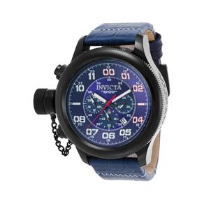 Relógio Masculino Invicta Russian Diver Lefty Quartz Chronograph Leather Strap - Modelo In22290