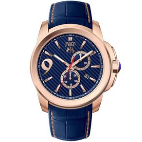 Relógio Masculino Jivago Modelo JV1513 - Pulseira em Couro / a Prova D' Água