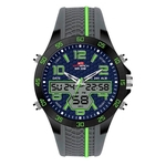 Relogio Masculino Kat-Wach Digital KT722 Cinza e Verde