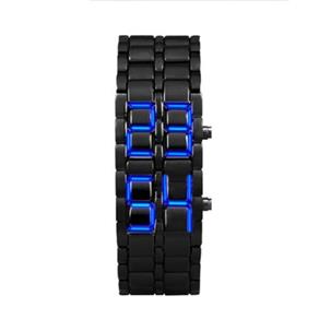 Relógio Masculino Led Iron Samurai Pulseira Lava Pulseira